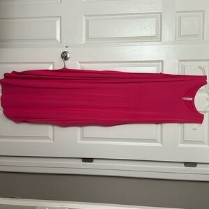 Long Maxi Hot Pink dress